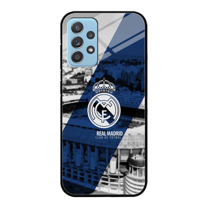 Real Madrid White Silhouette Samsung Galaxy A52 Case-Oxvistore