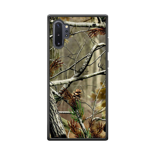 Realtree Light Camo Forest Samsung Galaxy Note 10 Plus Case-Rubber Black (2D Case)-Oxvistore