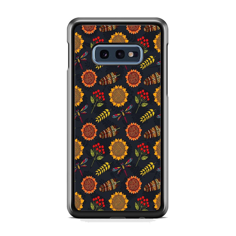Refined in Nature Decore Samsung Galaxy S10E Case-Rubber Black (2D Case)-Oxvistore