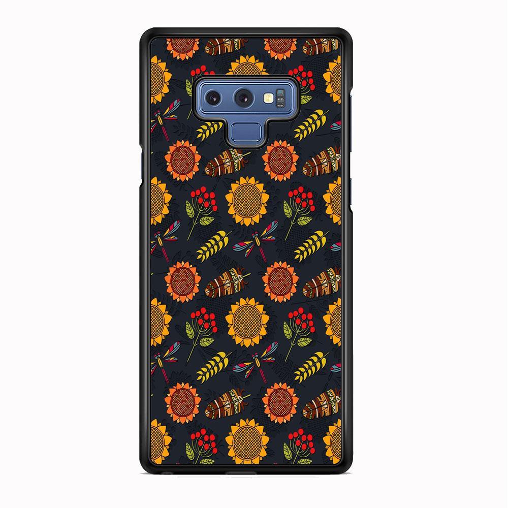Refined in Nature Decore Samsung Galaxy Note 9 Case-Rubber Black (2D Case)-Oxvistore