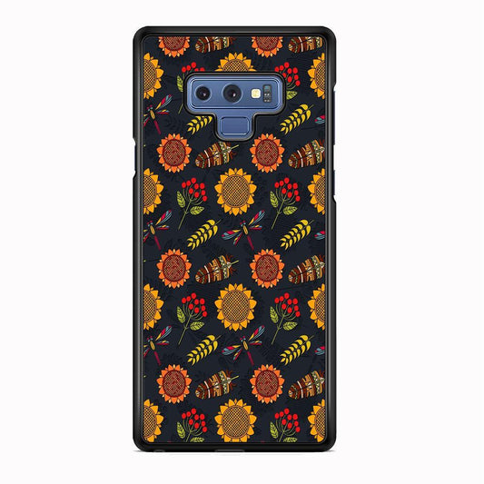Refined in Nature Decore Samsung Galaxy Note 9 Case-Rubber Black (2D Case)-Oxvistore