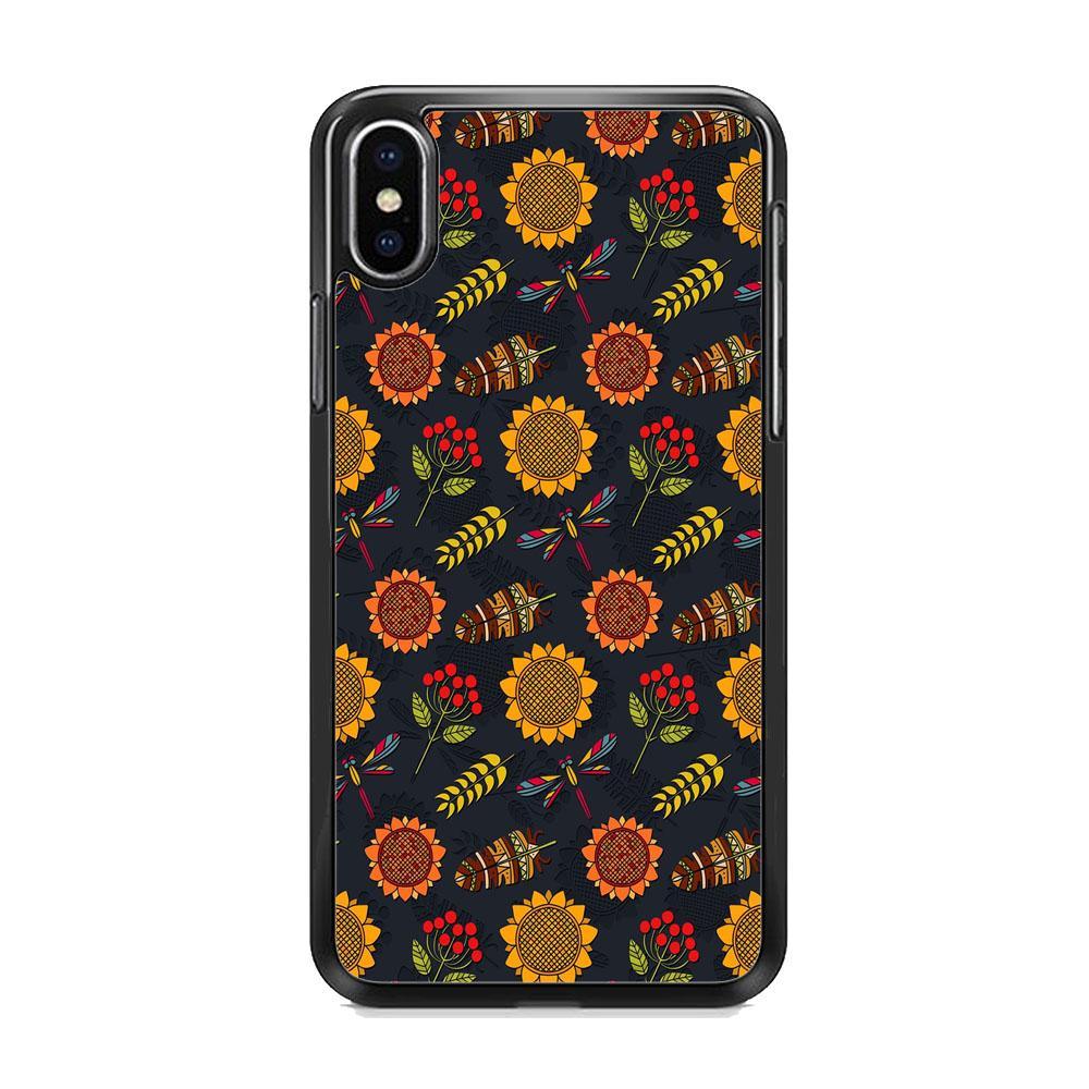 Refined in Nature Decore iPhone X Case-Rubber Black (2D Case)-Oxvistore