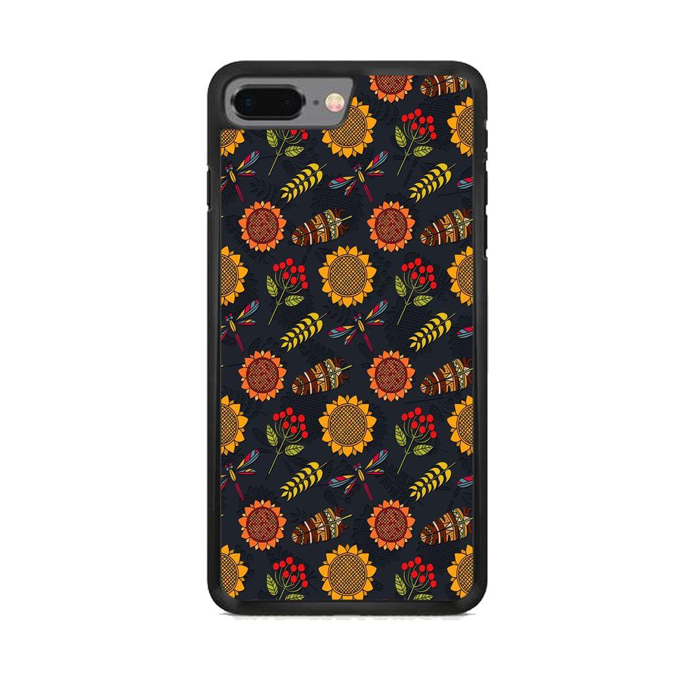 Refined in Nature Decore iPhone 8 Plus Case-Rubber Black (2D Case)-Oxvistore
