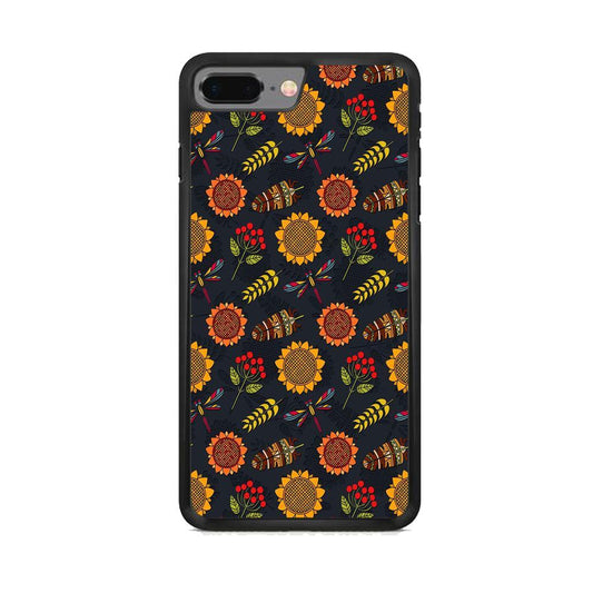 Refined in Nature Decore iPhone 8 Plus Case-Rubber Black (2D Case)-Oxvistore