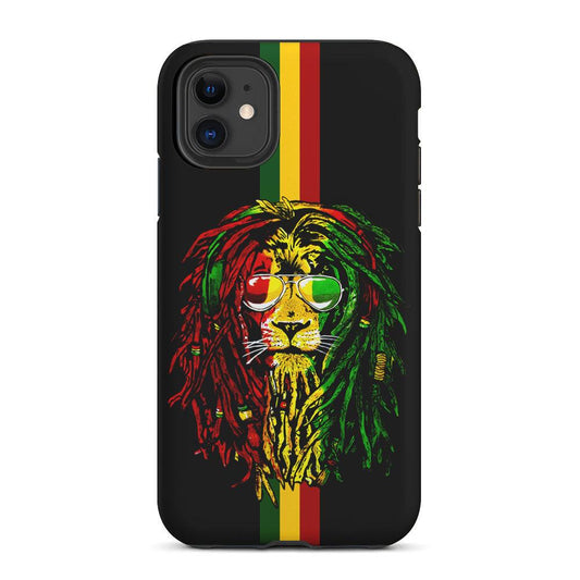 Reggae Lion Rasta 2 in 1 Tough Phone Case-Oxvistore