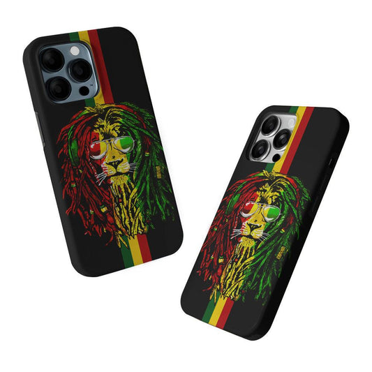 Reggae Lion Rasta 2 in 1 Tough Phone Case-Oxvistore