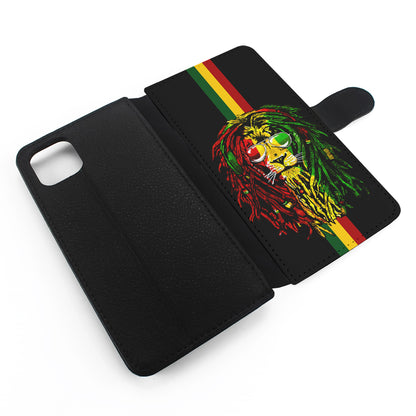 Reggae Lion Rasta Flip Wallet Phone Case