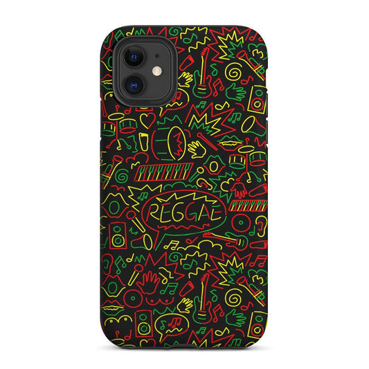 Reggae Music Rasta Art 2 in 1 Tough Phone Case-Oxvistore