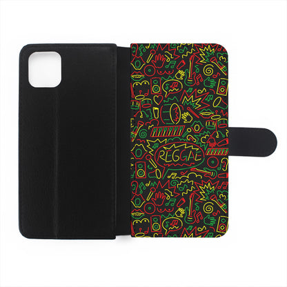 Reggae Music Rasta Art Flip Wallet Phone Case