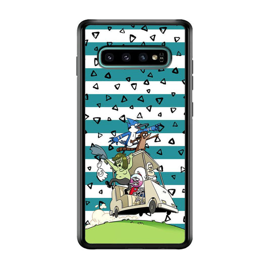 Regular Show Keep It Moving Samsung Galaxy S10 Case-Oxvistore