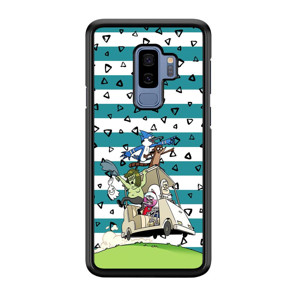 Regular Show Keep It Moving Samsung Galaxy S9 Plus Case-Rubber Black (2D Case)-Oxvistore
