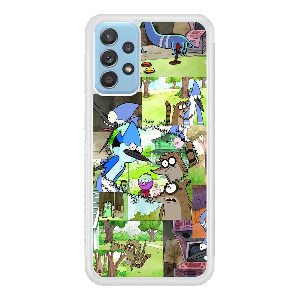 Regular Show Peek into The Past Samsung Galaxy A72 Case-Oxvistore