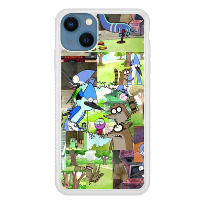 Regular Show Peek into The Past iPhone 14 Plus Case-Oxvistore