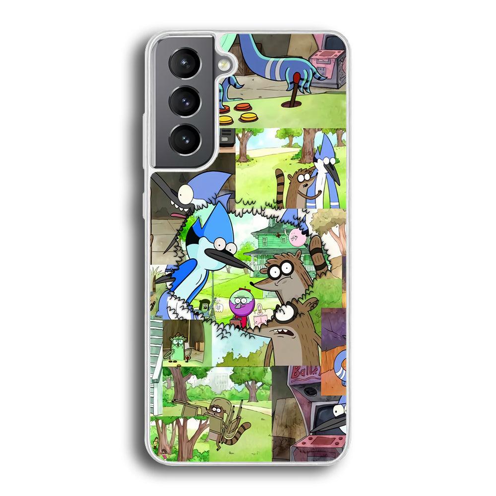 Regular Show Peek into The Past Samsung Galaxy S21 Case-Oxvistore