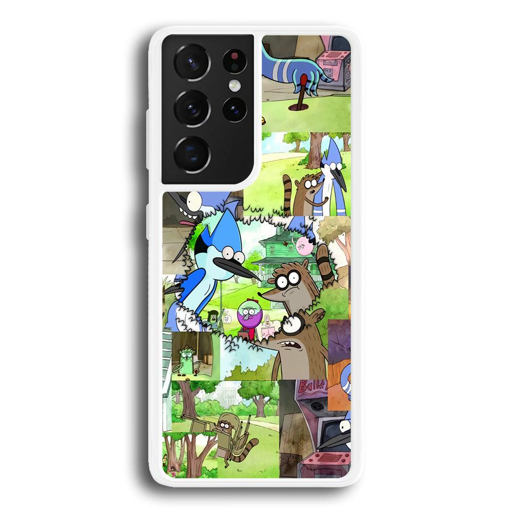 Regular Show Peek into The Past Samsung Galaxy S21 Ultra Case-Oxvistore