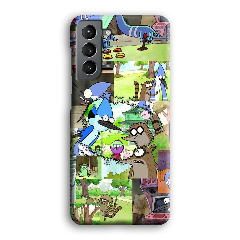 Regular Show Peek into The Past Samsung Galaxy S21 Case-Oxvistore