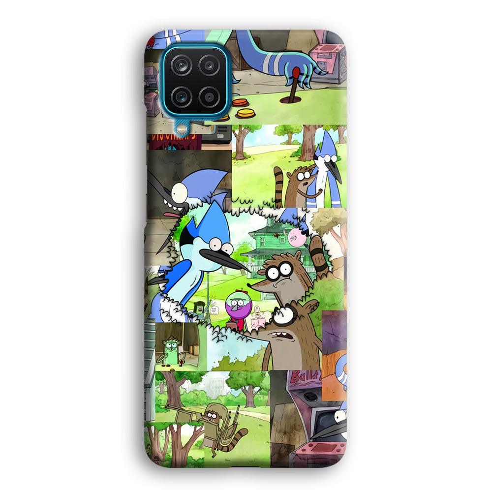 Regular Show Peek into The Past Samsung Galaxy A12 Case-Oxvistore