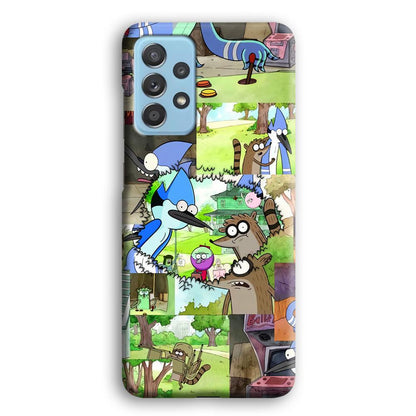 Regular Show Peek into The Past Samsung Galaxy A72 Case-Oxvistore