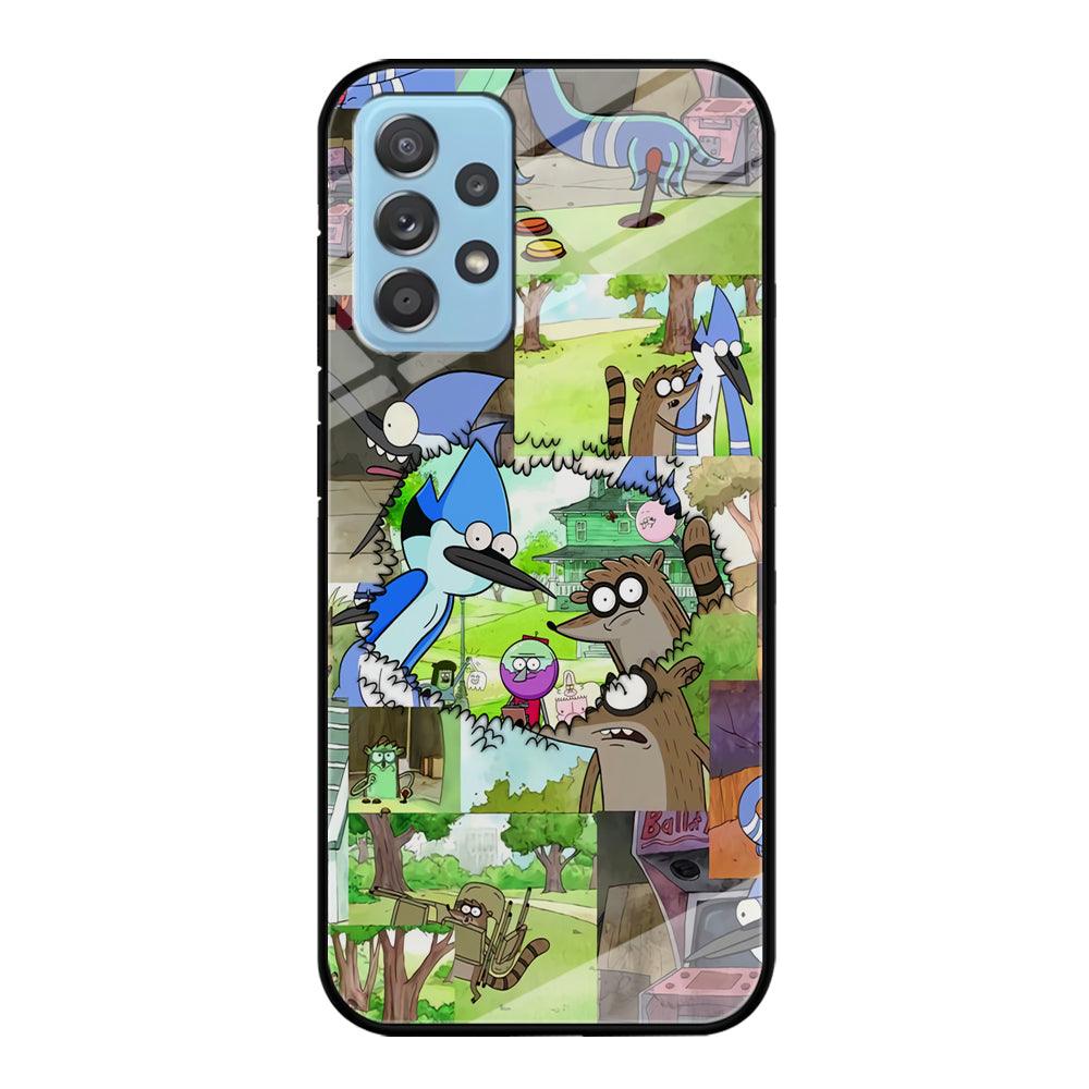 Regular Show Peek into The Past Samsung Galaxy A72 Case-Oxvistore