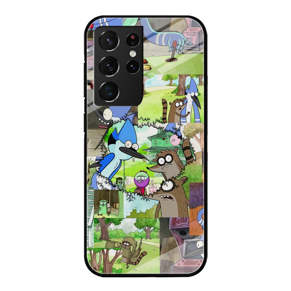 Regular Show Peek into The Past Samsung Galaxy S21 Ultra Case-Oxvistore