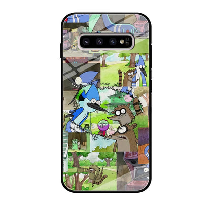 Regular Show Peek into The Past Samsung Galaxy S10 Case-Oxvistore