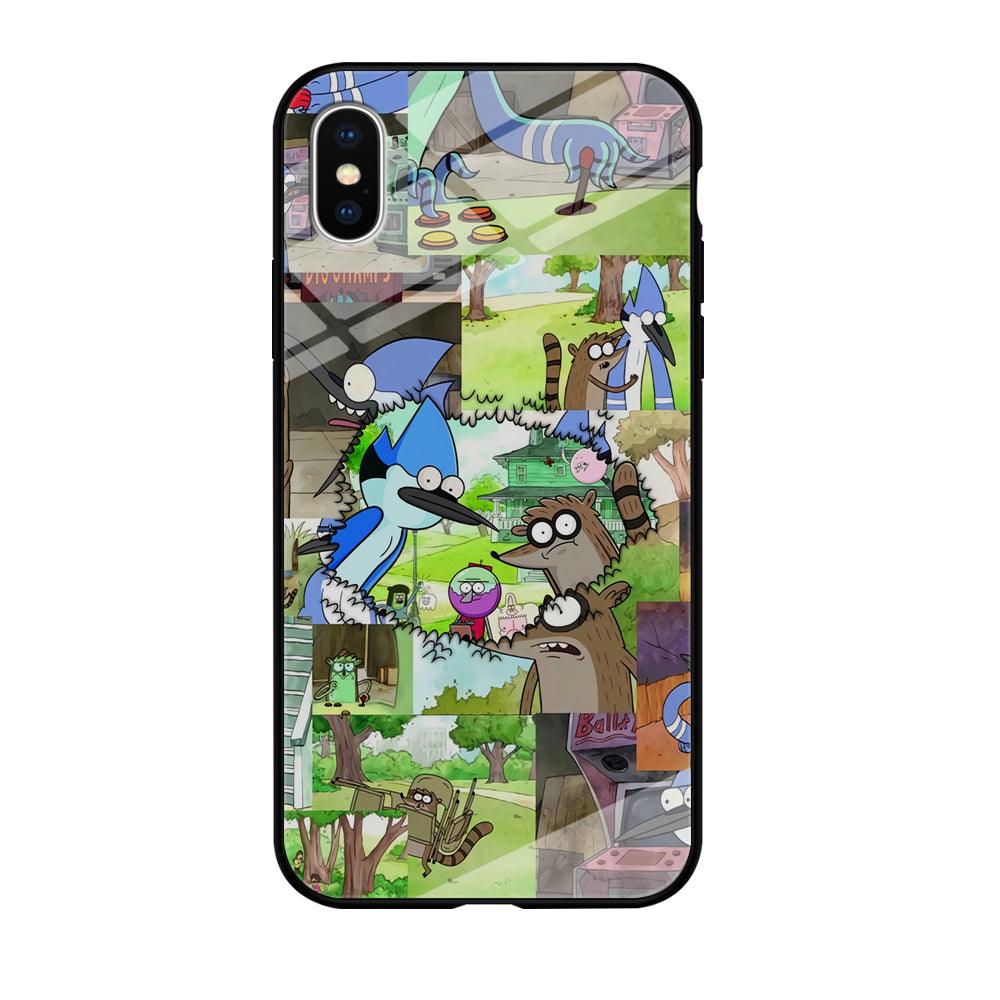 Regular Show Peek into The Past iPhone XS Case-Oxvistore