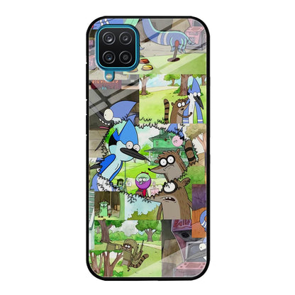 Regular Show Peek into The Past Samsung Galaxy A12 Case-Oxvistore