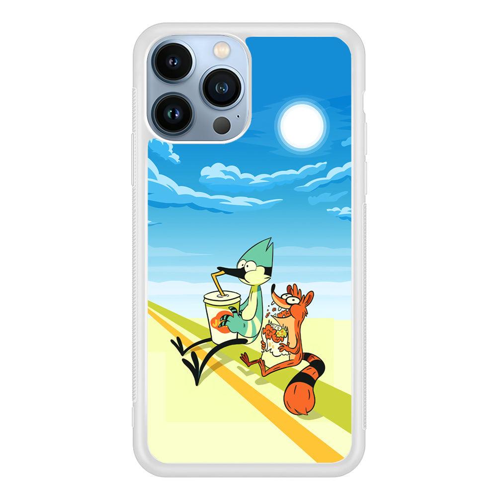 Regular Show Sunny Hot Day iPhone 13 Pro Case-Oxvistore