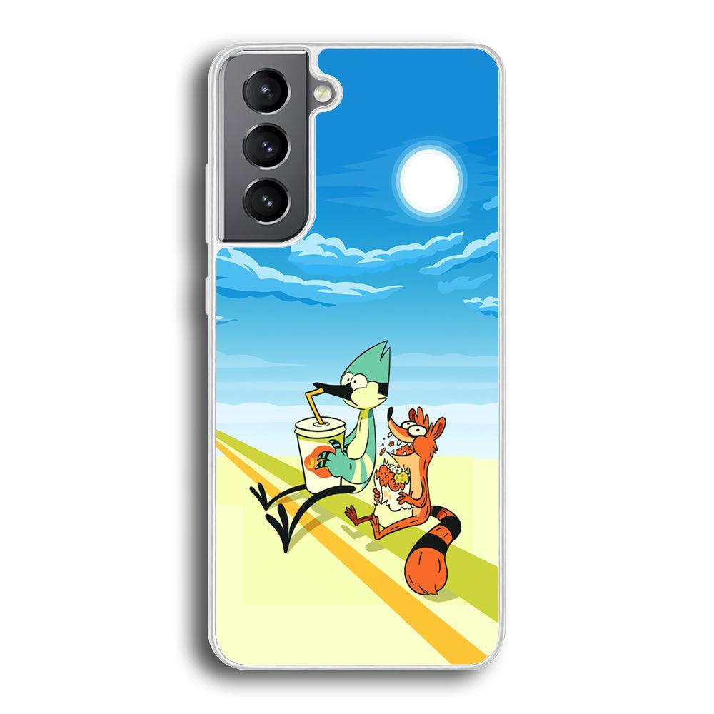 Regular Show Sunny Hot Day Samsung Galaxy S21 Case-Oxvistore