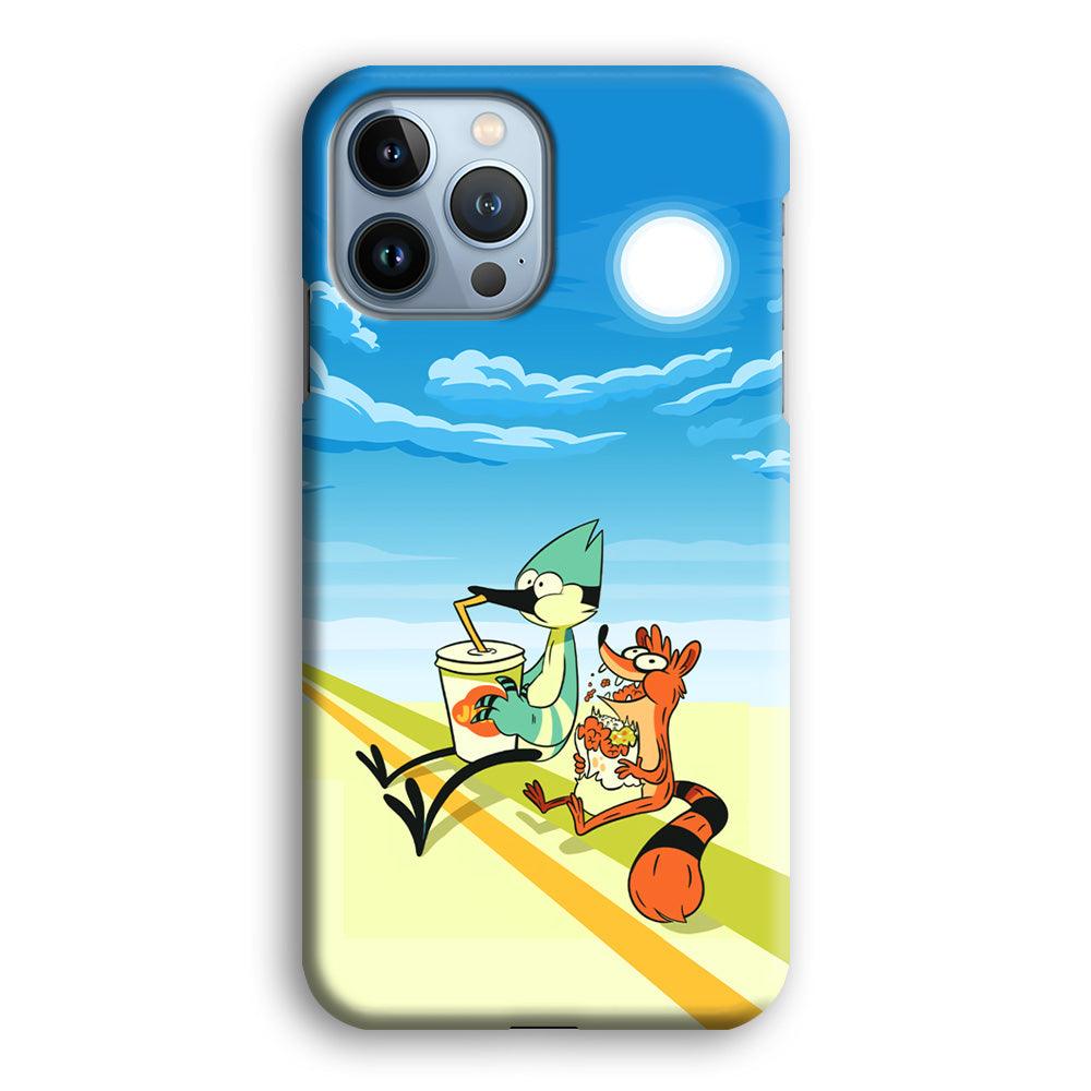 Regular Show Sunny Hot Day iPhone 15 Pro Max Case-Oxvistore