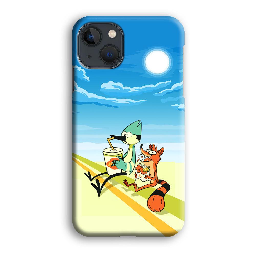 Regular Show Sunny Hot Day iPhone 15 Plus Case-Oxvistore