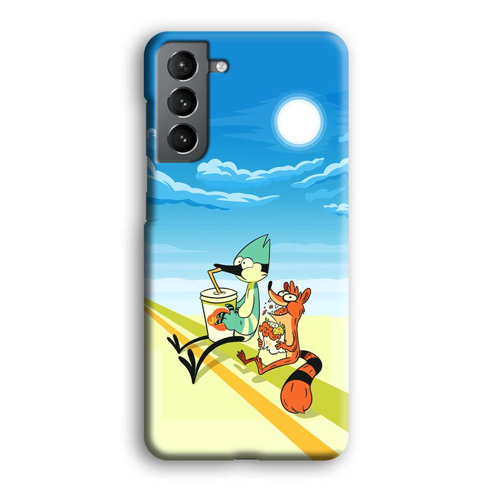 Regular Show Sunny Hot Day Samsung Galaxy S21 Case-Oxvistore