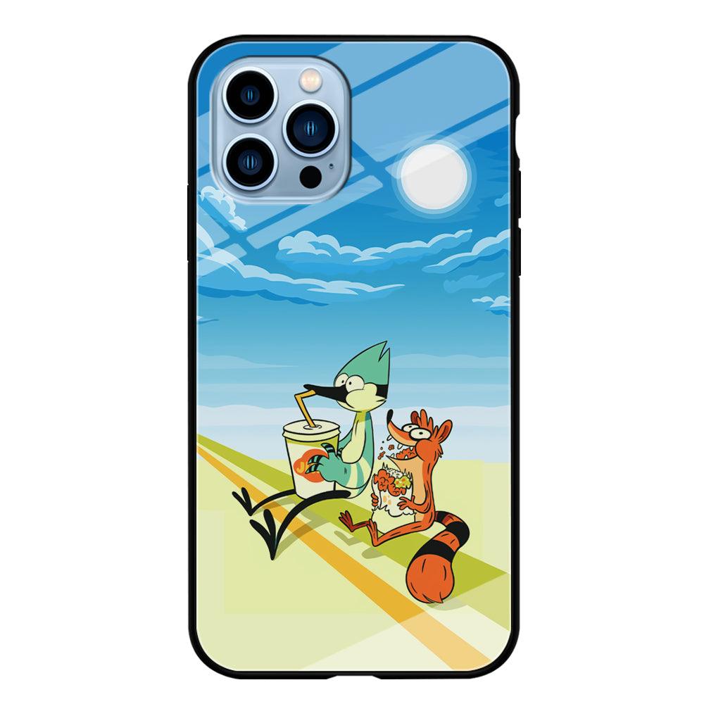 Regular Show Sunny Hot Day iPhone 15 Pro Case-Oxvistore