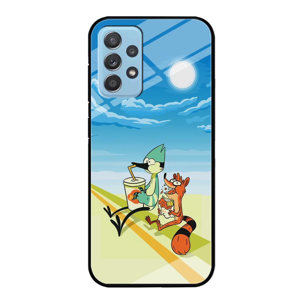 Regular Show Sunny Hot Day Samsung Galaxy A72 Case-Oxvistore