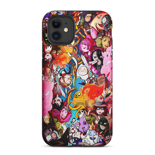 Regular Show and Adventure Time 2 in 1 Tough Phone Case-Oxvistore