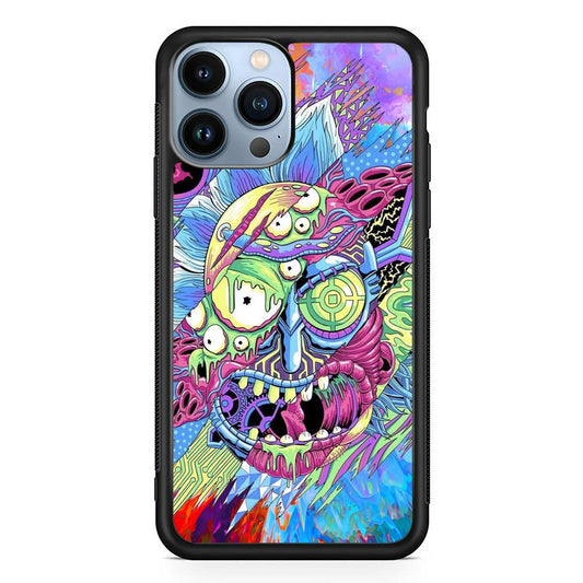 Rick Colour Life iPhone 15 Pro Case-Rubber White (2D Case)-Oxvistore