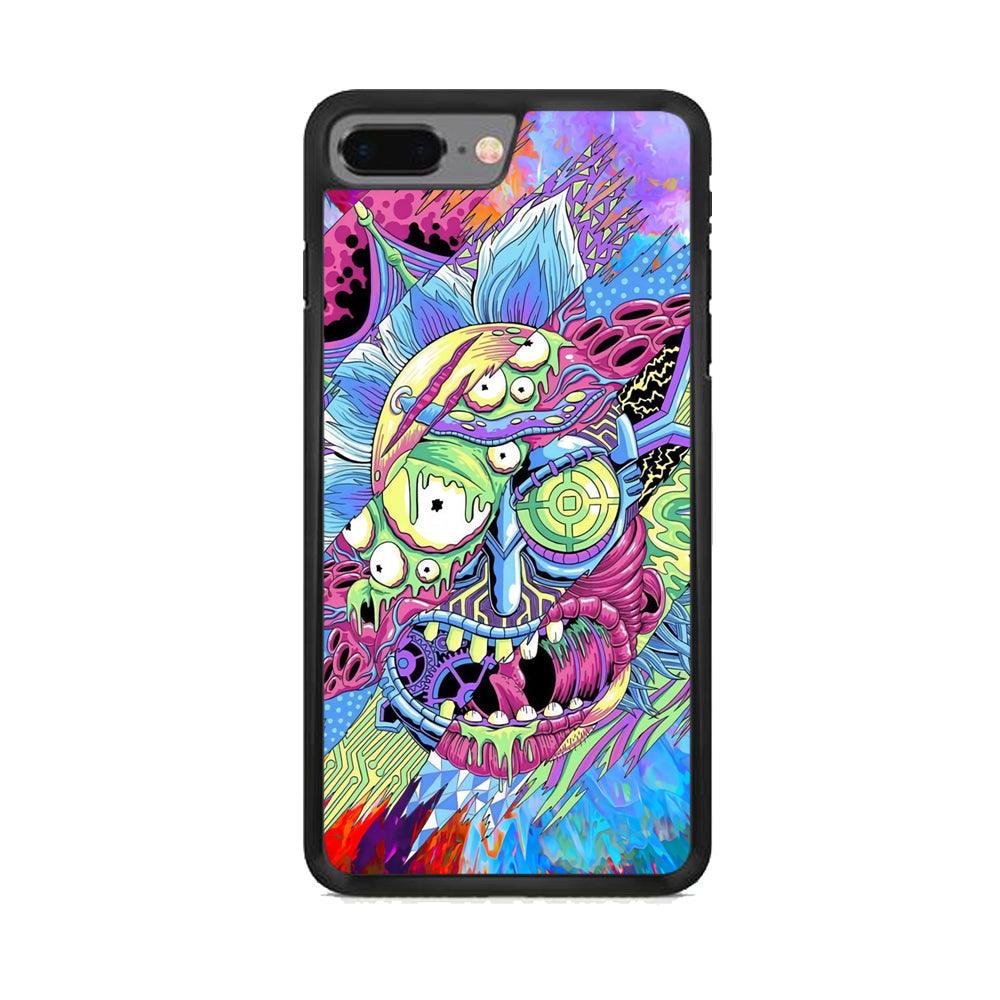 Rick Colour Life iPhone 8 Plus Case-Rubber Black (2D Case)-Oxvistore