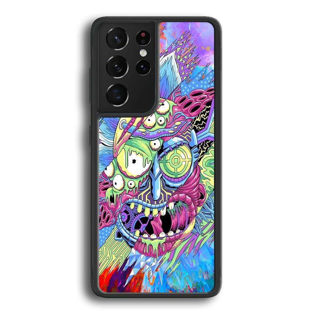 Rick Colour Life Samsung Galaxy S23 Ultra Case-Rubber Black (2D Case)-Oxvistore
