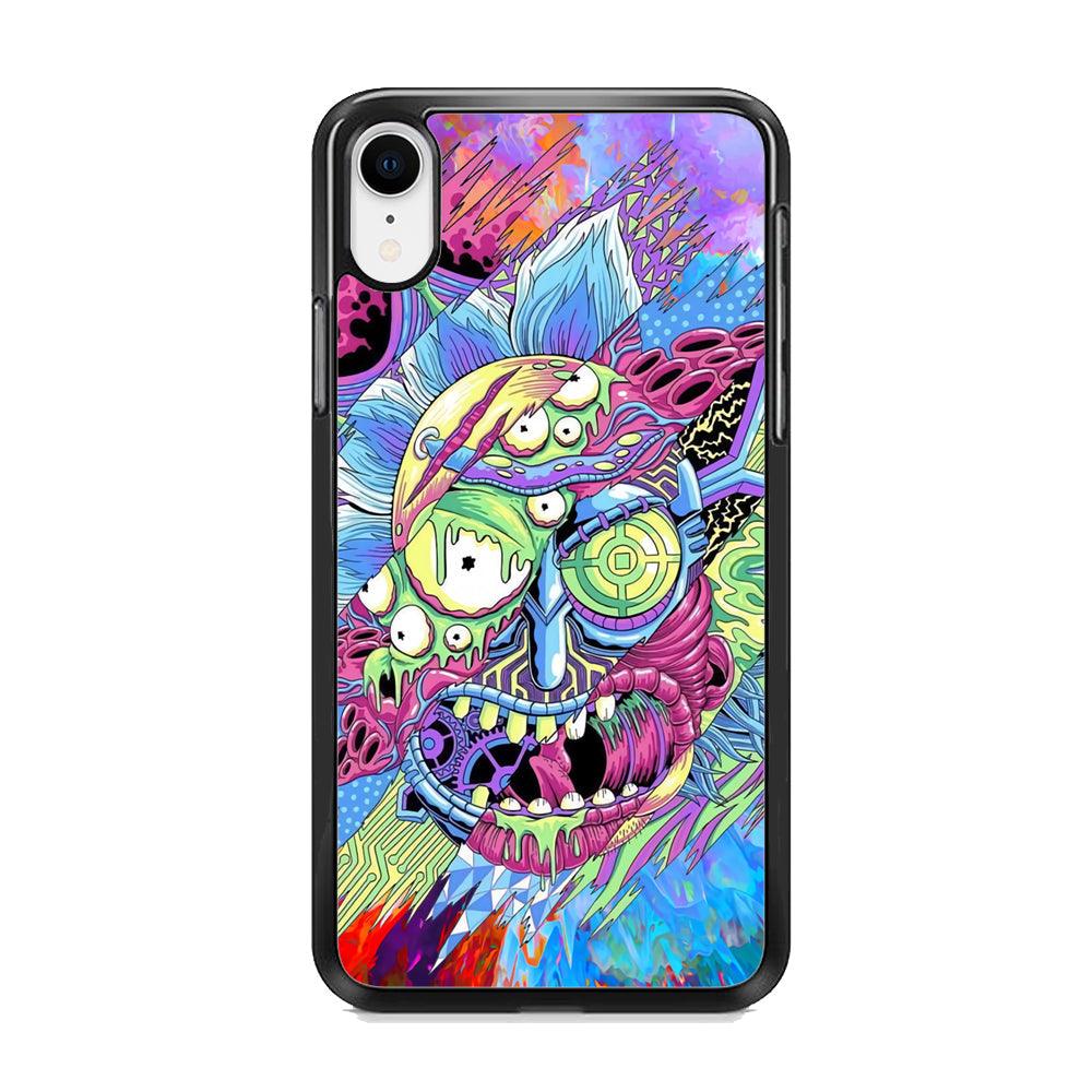 Rick Colour Life iPhone XR Case-Rubber White (2D Case)-Oxvistore