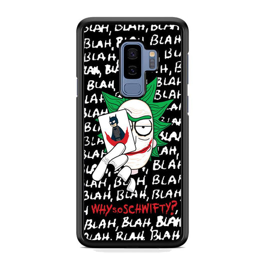 Rick Joker Quotes Samsung Galaxy S9 Plus Case-Rubber Black (2D Case)-Oxvistore