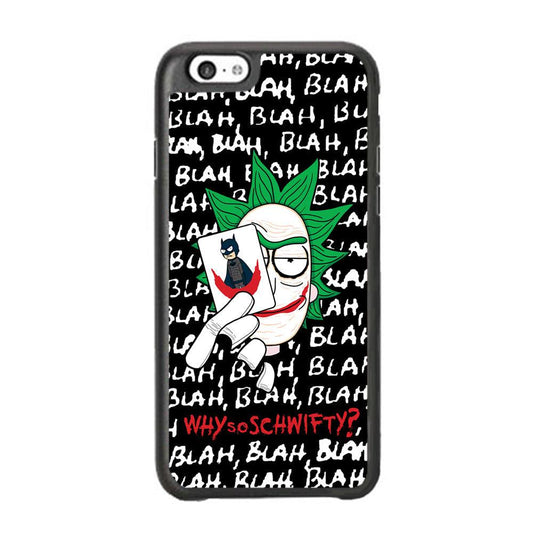 Rick Joker Quotes iPhone 6 Plus | 6s Plus Case-Rubber Black (2D Case)-Oxvistore