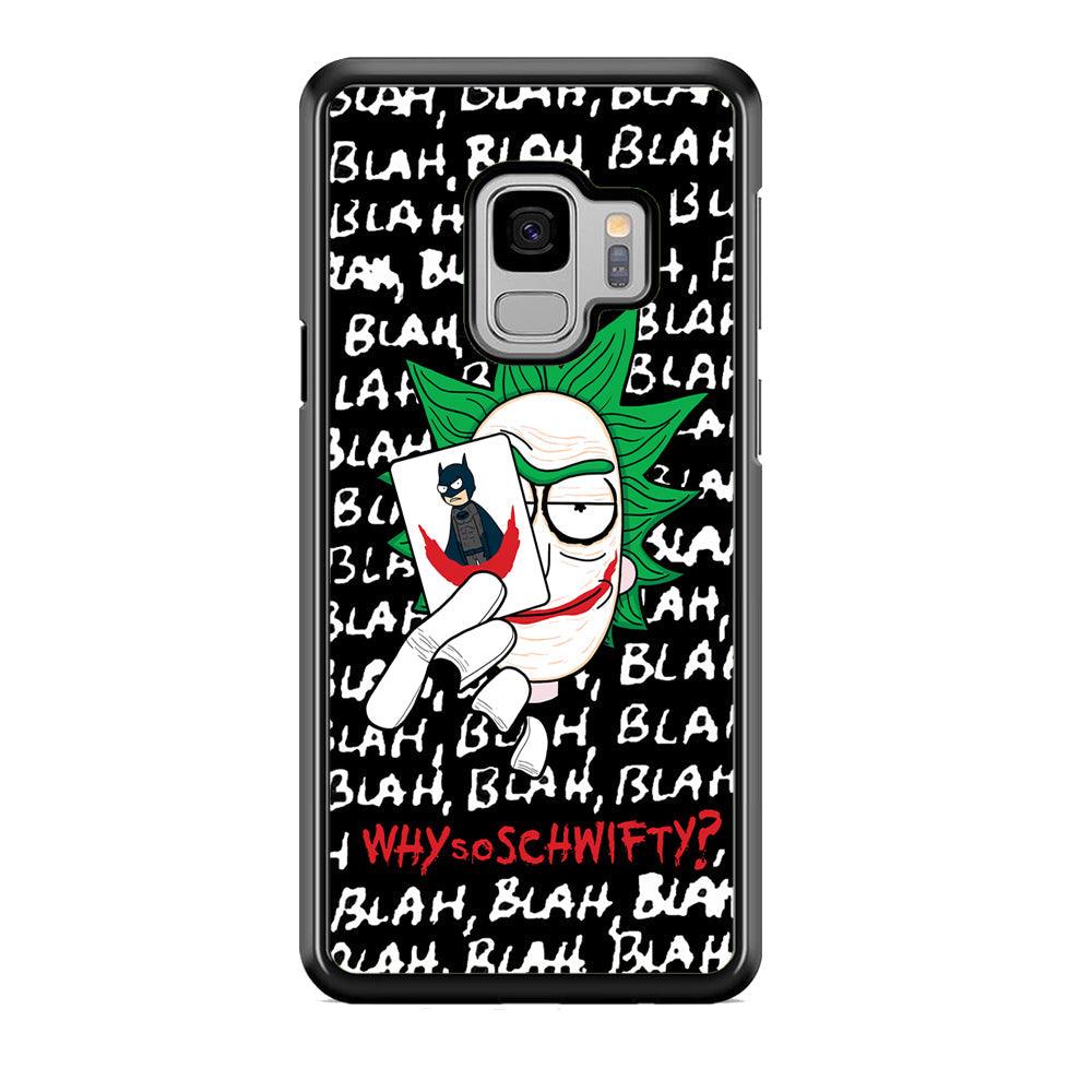 Rick Joker Quotes Samsung Galaxy S9 Case-Rubber Black (2D Case)-Oxvistore