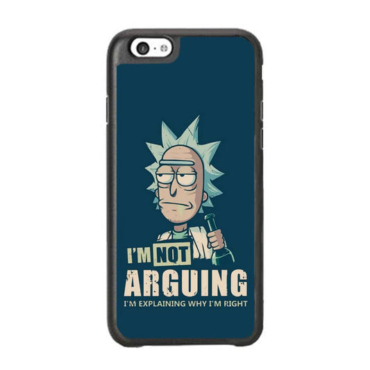 Rick and Morty Words of Wisdom iPhone 6 Plus | 6s Plus Case-Rubber Black (2D Case)-Oxvistore