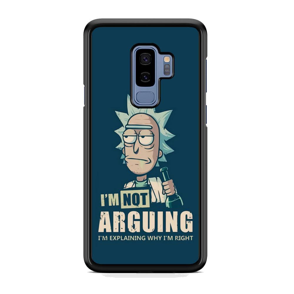 Rick and Morty Words of Wisdom Samsung Galaxy S9 Plus Case-Rubber Black (2D Case)-Oxvistore