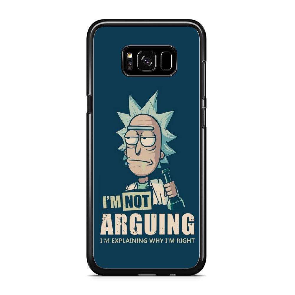 Rick and Morty Words of Wisdom iPhone 8 Plus Case-Rubber Black (2D Case)-Oxvistore