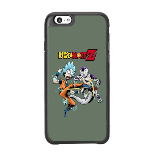 Rick and Morty Z Fight Mode iPhone 6 Plus | 6s Plus Case-Rubber Black (2D Case)-Oxvistore