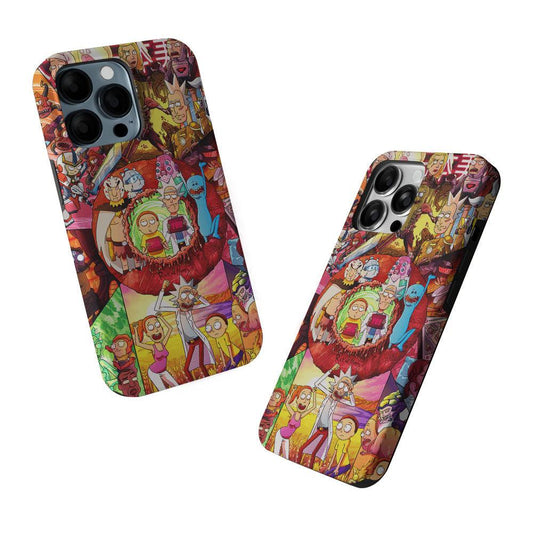 Rick and Morty Best Scene 2 in 1 Tough Phone Case-Oxvistore