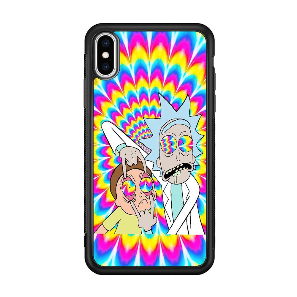 Rick and Morty Hippie Hype iPhone XS Case-Oxvistore