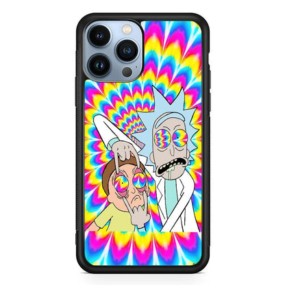 Rick and Morty Hippie Hype iPhone 15 Pro Max Case-Oxvistore