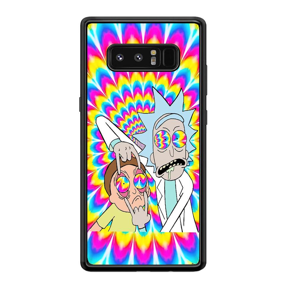 Rick and Morty Hippie Hype Samsung Galaxy Note 8 Case-Oxvistore